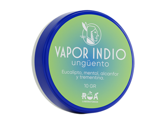 Vick vaporub resfriado congestión descongestionar tos Vapor Indio