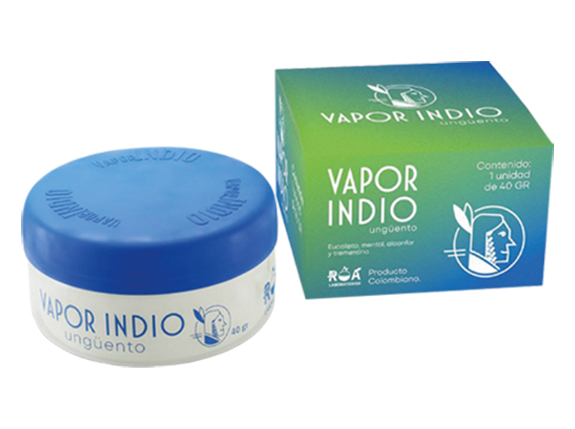 Vick vaporub resfriado congestión descongestionar tos Vapor Indio